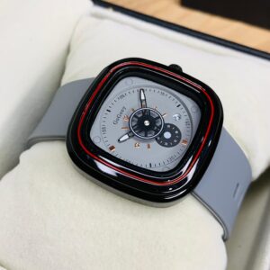 Gogoey Square Dial Silicon Strap Watch (GREY COLOUR)